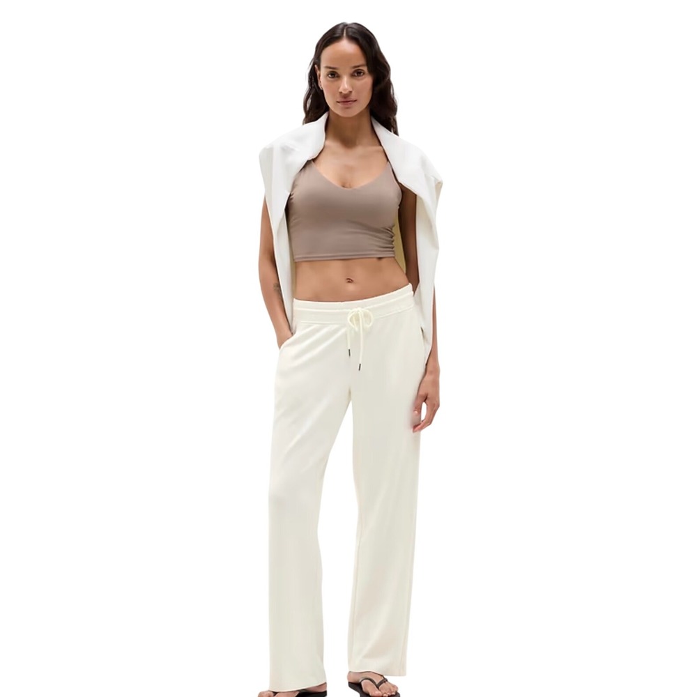 ATHLETA SEASOFT MID RISE STRAIGHT PANT with luxurious TENCEL™ Women's Size S